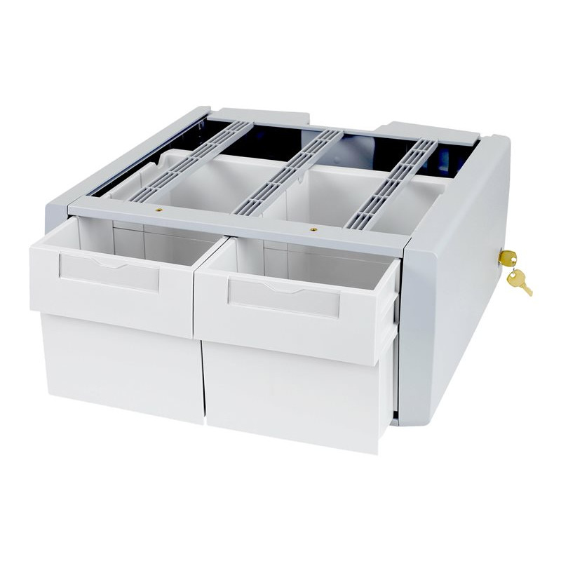 Ergotron StyleView SV43/44 Series dodatkowy podwójny wysoki element montażowy (moduł 2-szufladowy), szary/biały