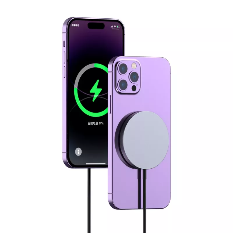 Dudao A12XS ładowarka bezprzewodowa 15W zgodna z MagSafe, czarna