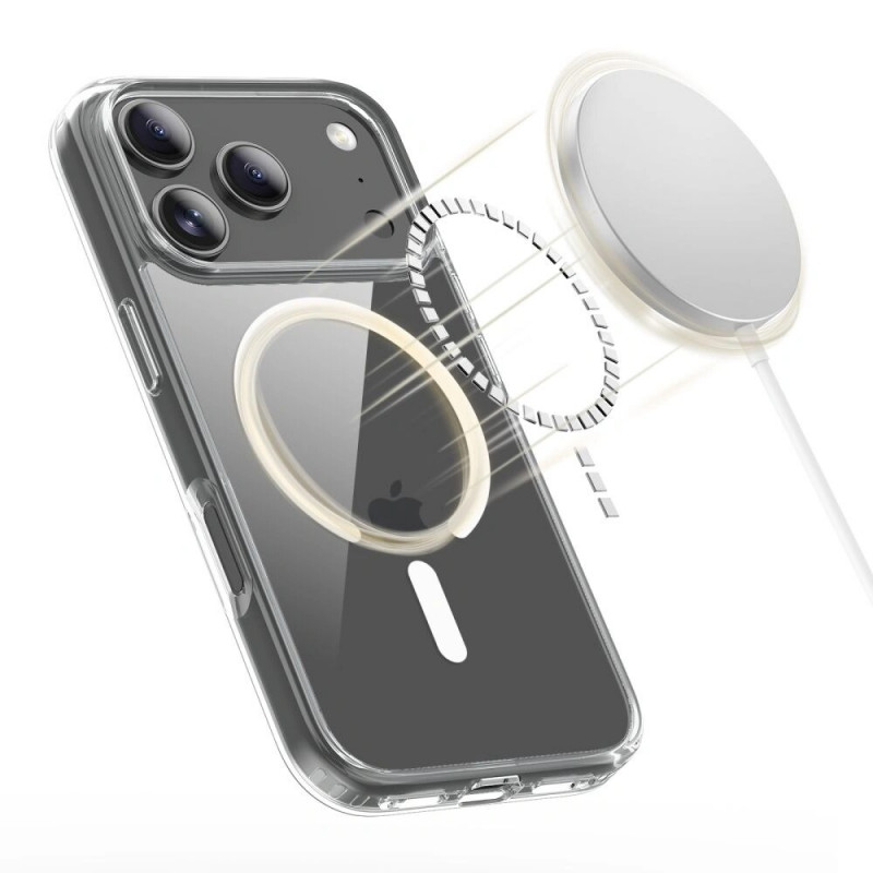 Etui Tech-Protect Flexair Hybrid MagSafe do Apple iPhone 17 Pro, przezroczyste