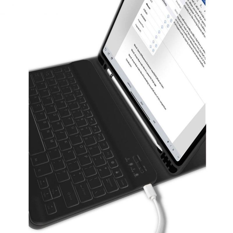 Tech-Protect SC Pen + Keyboard etui z klawiaturą dla Apple iPad 10.9 (2022) / iPad 11 (2025), czarny