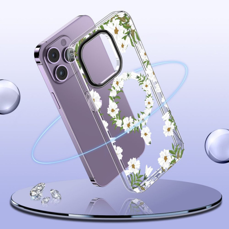 Etui MagSafe Tech-Protect MagMood dla Apple iPhone 15 Pro, Spring Daisy (THP2327)