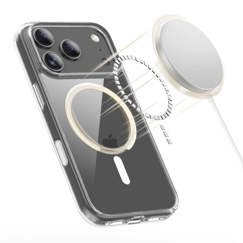Etui Tech-Protect Flexair Hybrid CC MagSafe do Apple iPhone 17 Pro, przezroczyste