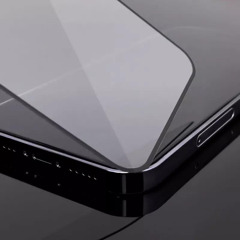Szkło hartowane Wozinsky Full Glue Case Friendly z ramką do iPhone 15 Pro Max, czarne