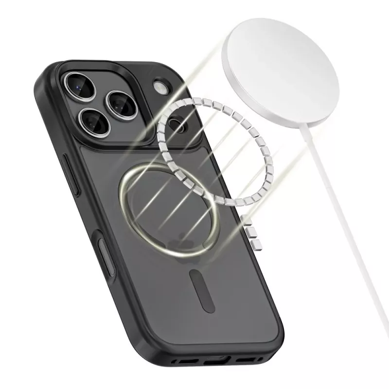 Etui Tech-Protect Magmat MagSafe do Apple iPhone 17 Pro Max, czarny mat