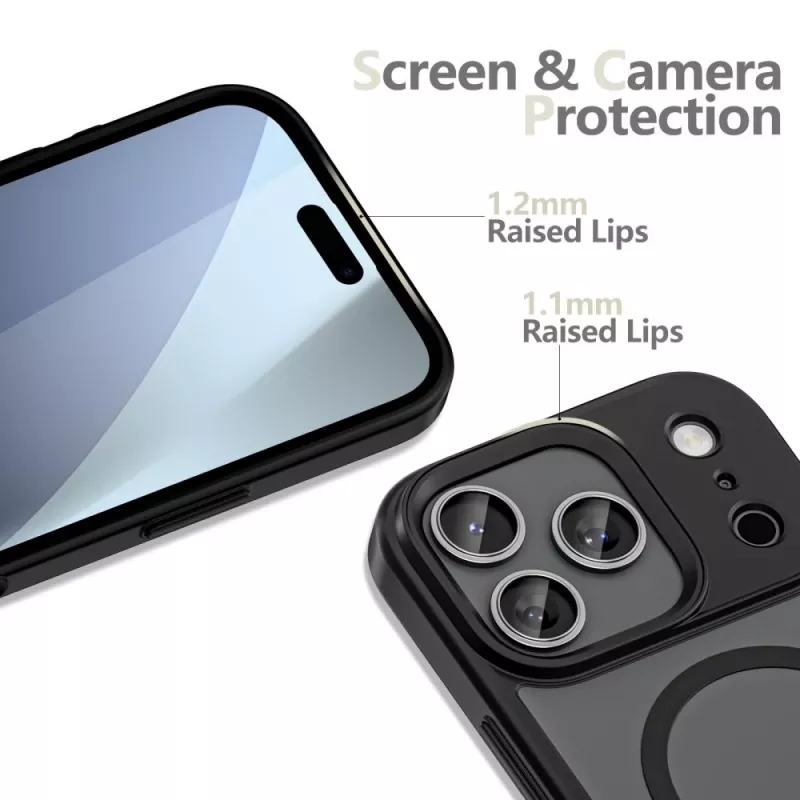 Etui Tech-Protect Magmat MagSafe do Apple iPhone 17 Pro Max, czarny mat