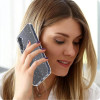Etui Tech-Protect FlexAir do Samsung Galaxy S25, przezroczysty brokat