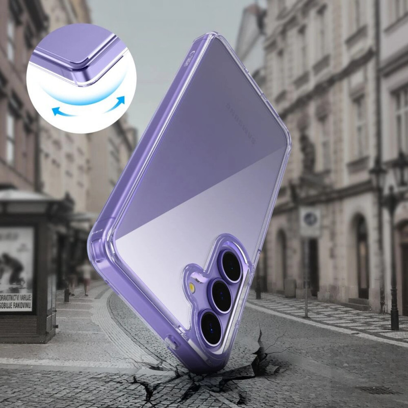 Tech-Protect Etui Flexair Hybrid do Samsung Galaxy S25, przezroczyste