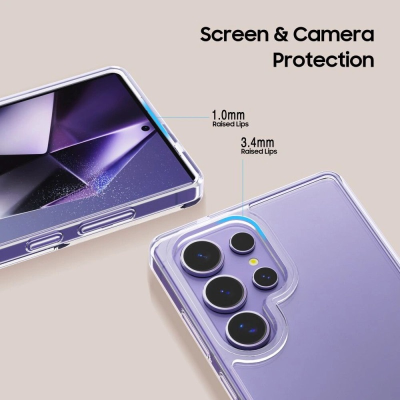 Etui Tech-Protect Flexair Hybrid do Samsung Galaxy S25 Ultra, przezroczyste