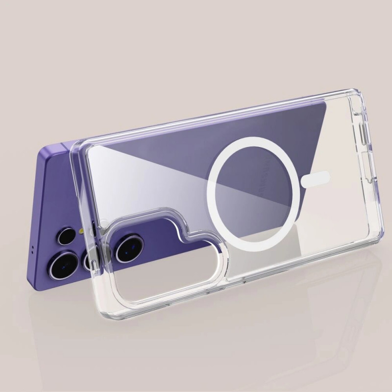 Etui Tech-Protect Flexair Hybrid MagSafe do Samsung Galaxy S25 Ultra, przezroczyste