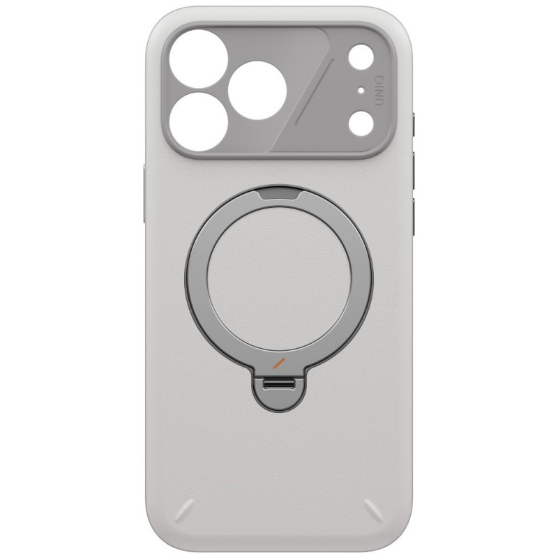UNIQ Elix Case for Apple iPhone 18 Pro Max / 17 Pro Max, 360 Rotating Kickstand, jasnoszary