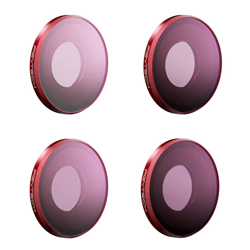 PGYTECH P-32C-012 zestaw filtrów ND (ND8, ND16, ND32, ND64) do DJI Osmo Action 3