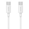 USAMS CC339 T76 ładowarka ścienna GaN USB-C 45W z kablem USB-C do USB-C SJ711 (1 m), biała