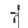 Ugreen US241 kabel drukarki USB-C 2.0 do USB-B, 1 m, czarny