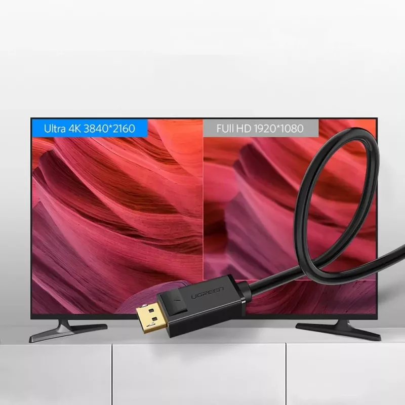 iLike Kabel Ugreen DP102 (10212) DisplayPort 1.2 do DisplayPort 1.2, 4K, 3 m, czarny