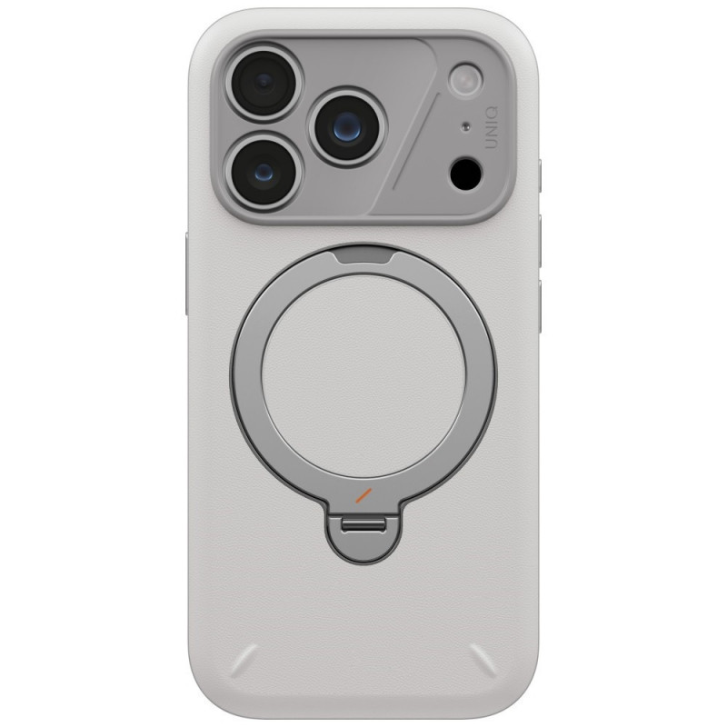 UNIQ Elix Case for Apple iPhone 18 Pro / 17 Pro, 360 Rotating Kickstand, jasnoszary