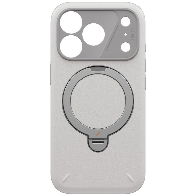 UNIQ Elix Case for Apple iPhone 18 Pro / 17 Pro, 360 Rotating Kickstand, jasnoszary