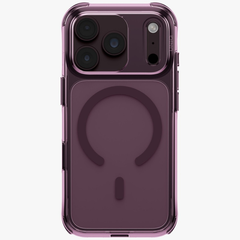 UNIQ LifePro Xtreme etui do Apple iPhone 18 Pro / 17 Pro, Magclick Charging, burgund