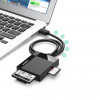 Ugreen CR125 czytnik kart USB 3.0, SD / microSD / CF / MS, czarny
