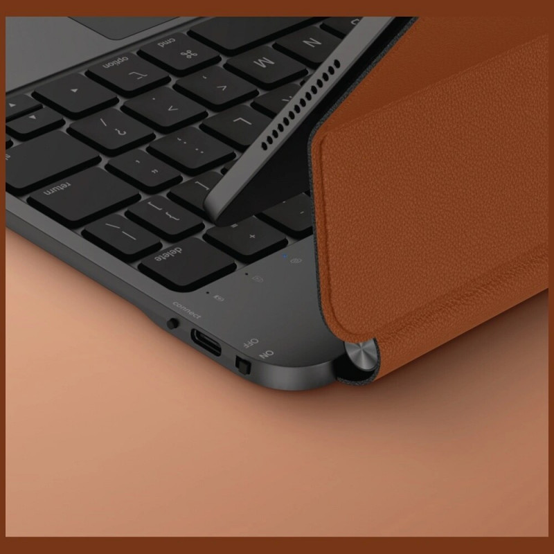 UNIQ Venno Pro Magnetic Smart etui z klawiaturą do Apple iPad Air 11 2024/2025, iPad Air 10.9 2022/2020, iPad Pro 11 2022/2021, kolor caramel