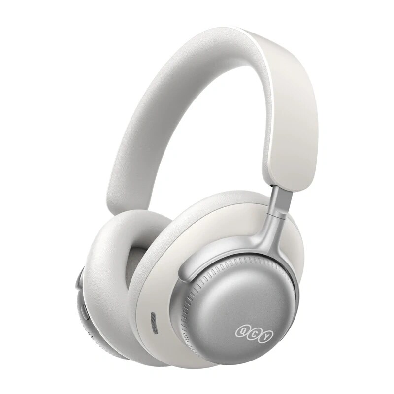 QCY H6 Ultra bezprzewodowe słuchawki nauszne, adaptacyjna ANC, Bluetooth 6.0, biały
