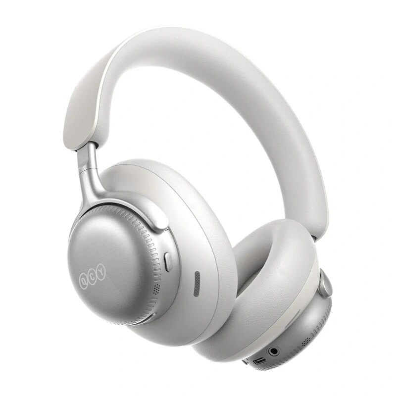 QCY H6 Ultra bezprzewodowe słuchawki nauszne, adaptacyjna ANC, Bluetooth 6.0, biały