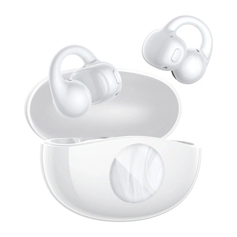 QCY Crossky C50i bezprzewodowe słuchawki dokanałowe open-ear, Bluetooth 6.0, białe