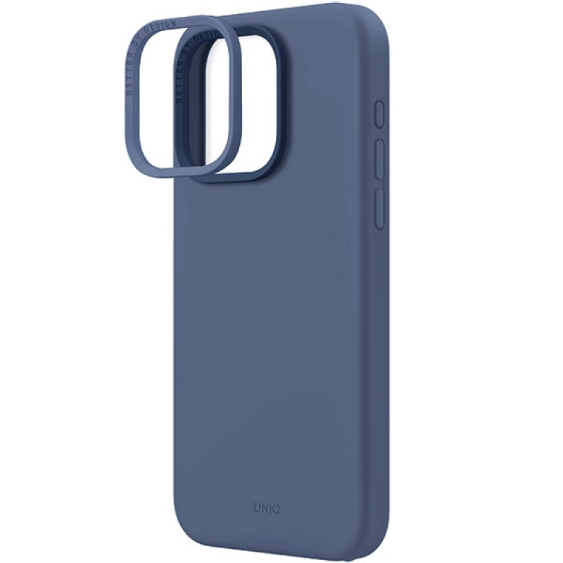 Etui UNIQ Lino Hue do Apple iPhone 15 Pro Max, MagClick Charging, granatowy