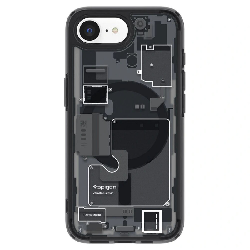 Etui Spigen Ultra Hybrid Mag MagSafe dla Apple iPhone 17e / 16e, Zero One Black
