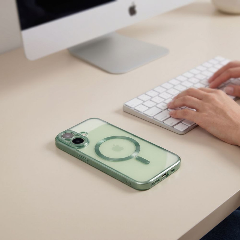 Etui MagSafe Tech-Protect MagFlex do Apple iPhone 17, Matte Sage