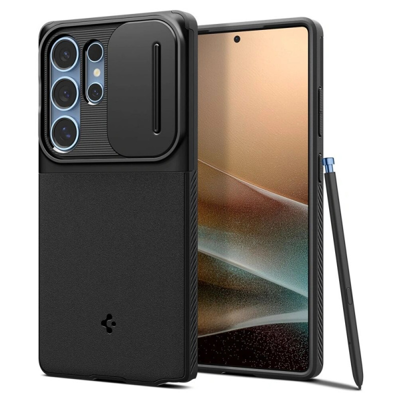 Etui Spigen Optik Armor do Samsung Galaxy S25 Ultra, czarne