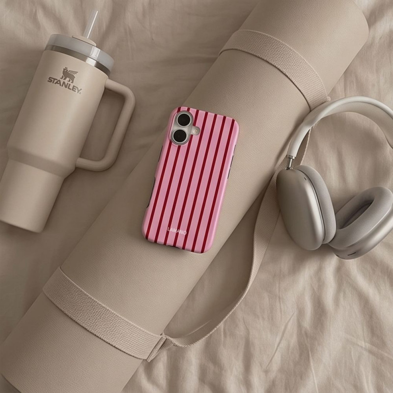 Etui Tech-Protect Lamano MagSafe do Apple iPhone 17, Candy Crush, czerwono-różowe