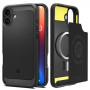Etui Spigen Rugged Armor Mag MagSafe dla Apple iPhone 16, matowy czarny