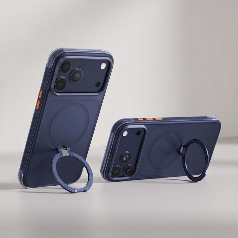 Etui Tech-Protect MagAir Stand MagSafe CC dla Apple iPhone 17 Pro Max / 18 Pro Max, matowe głęboki błękit