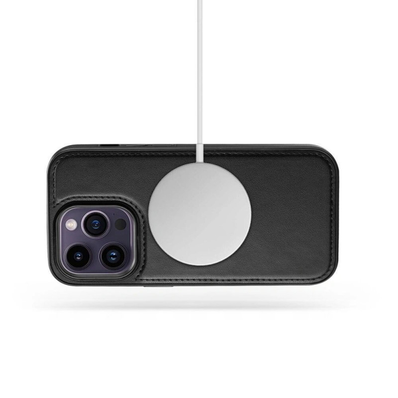 Etui portfel Tech-Protect Wallet MagSafe do Apple iPhone 17e / 16e, Matte Black
