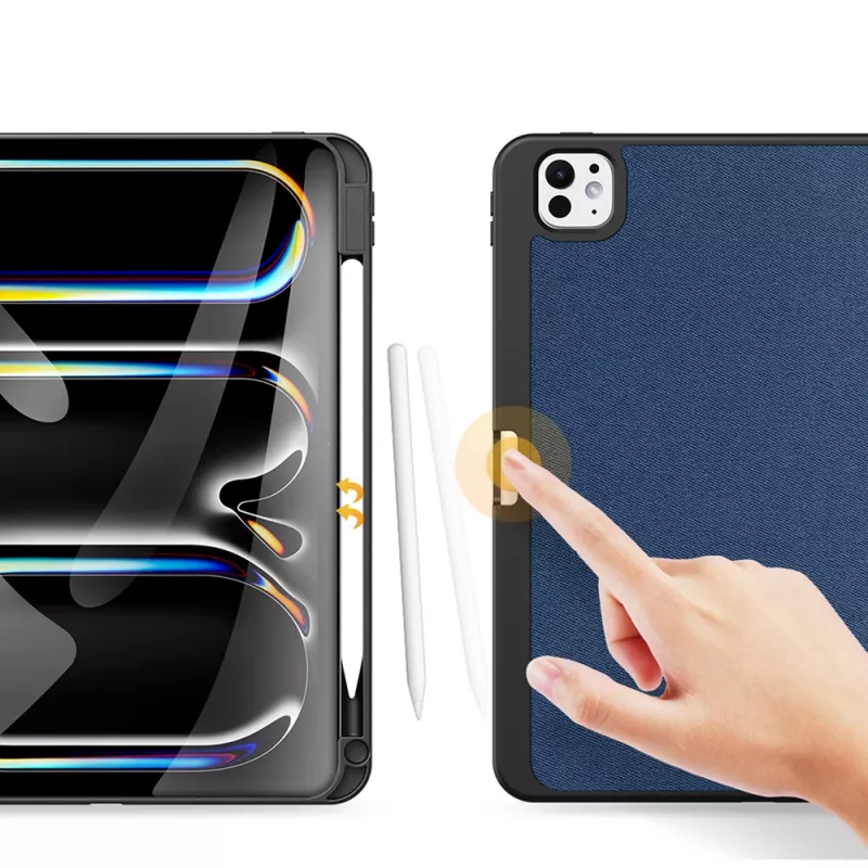 Dux Ducis Domo Case z klapką i Smart Sleep dla Xiaomi Pad 6 / 6 Pro, niebieski