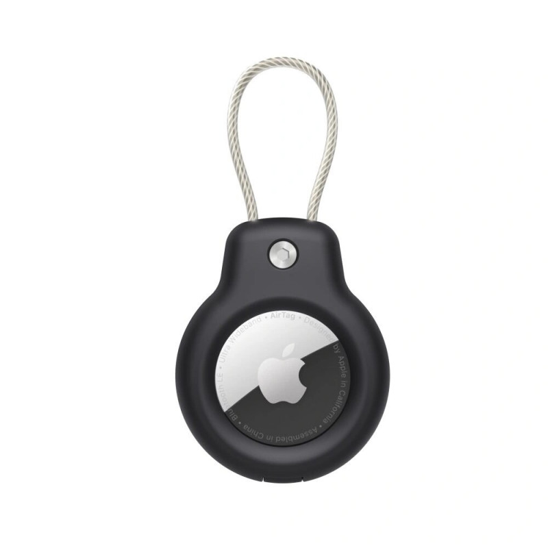 Etui Tech-Protect Rough Vein do Apple AirTag, czarne (2 szt.)