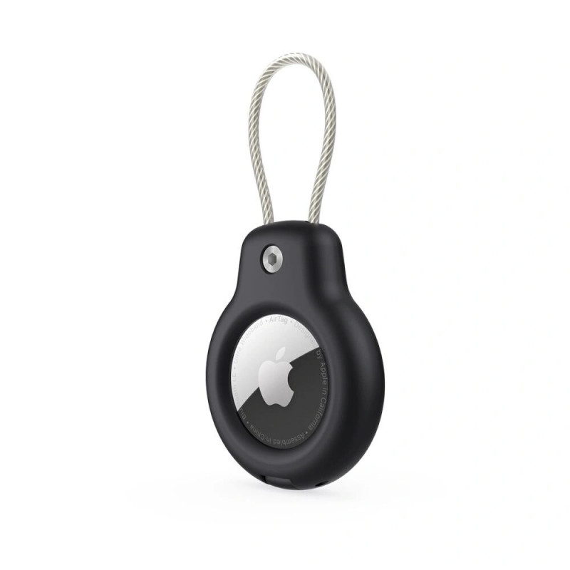 Etui Tech-Protect Rough Vein do Apple AirTag, czarne (2 szt.)