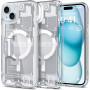Etui Spigen Ultra Hybrid Mag z MagSafe do Apple iPhone 15 Plus / 14 Plus, Zero One, biały