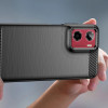 Etui Tech-Protect TPUCarbon do Motorola Moto G05 / E15, czarne