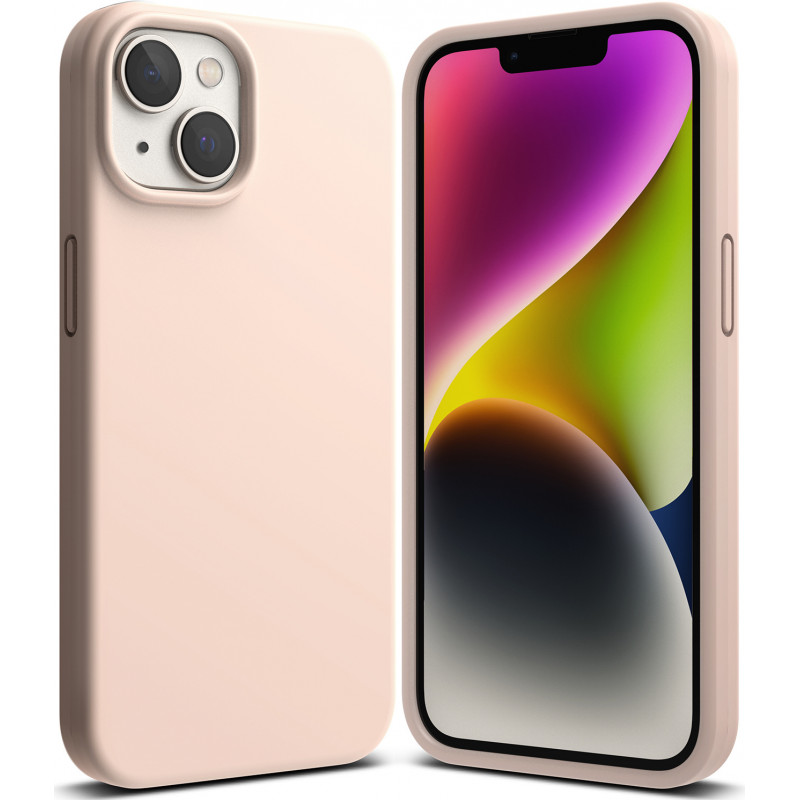 Ringke Etui silikonowe do Apple iPhone 14 Plus / 15 Plus, Pink Sand
