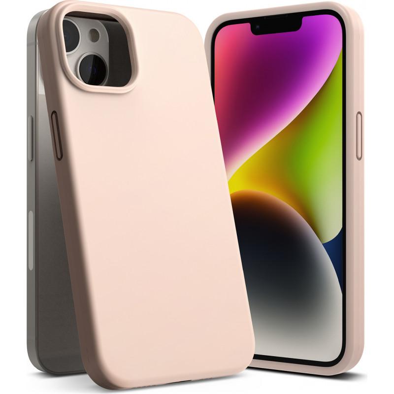 Ringke Etui silikonowe do Apple iPhone 14 Plus / 15 Plus, Pink Sand