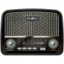 SVEN SRP-555 Głośnik radiowy, czarno-srebrny, 3 W, FM/AM/SW, USB, SD/microSD, akumulator