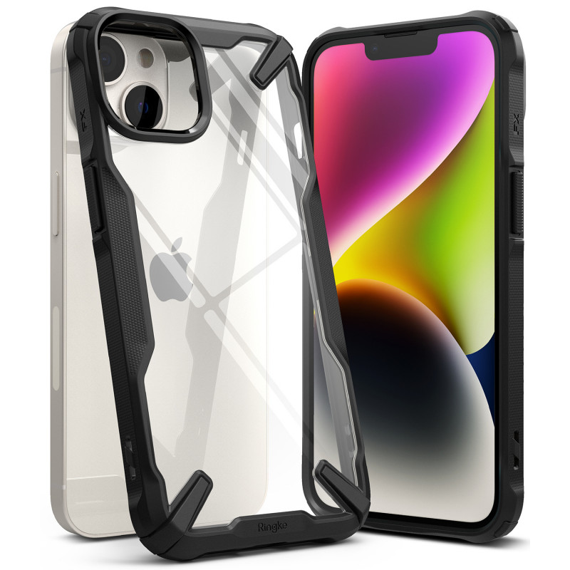 Etui Ringke Fusion-X Design do Apple iPhone 14 Plus / 15 Plus, czarne