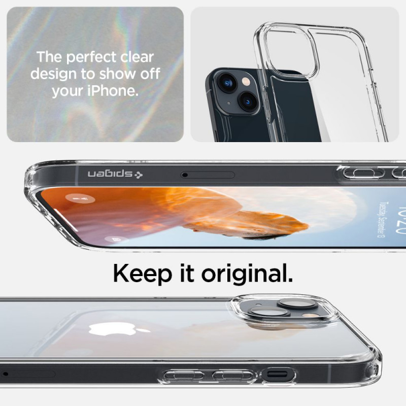 Etui Spigen Ultra Hybrid (ACS05040) do Apple iPhone 14, Crystal Clear