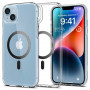 Etui MagSafe Spigen Ultra Hybrid Mag (ACS04904) do Apple iPhone 14 Plus / 15 Plus, Carbon Fiber