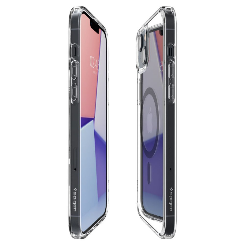 Etui MagSafe Spigen Ultra Hybrid Mag (ACS04904) do Apple iPhone 14 Plus / 15 Plus, Carbon Fiber
