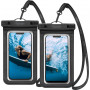 Spigen A601 Aqua Shield uniwersalne etui wodoodporne (2 szt.), czarny