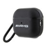 Mercedes-AMG AMAP2SLWK etui Leather Big Logo na Apple AirPods Pro 2 (2022/2023), czarne, białe logo