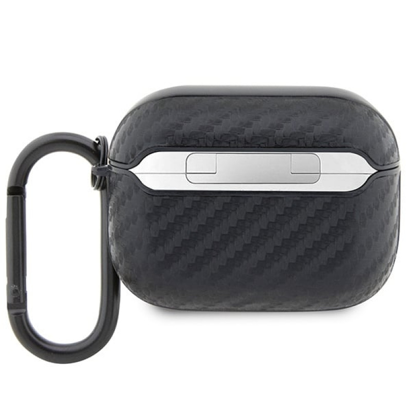 BMW BMAPWMPUCA2 Carbon Double Metal Logo etui na Apple AirPods Pro, czarne