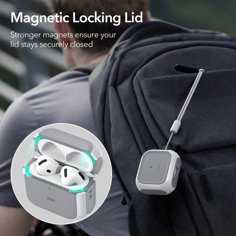 Etui ESR Orbit HaloLock MagSafe do Apple AirPods 4, białe
